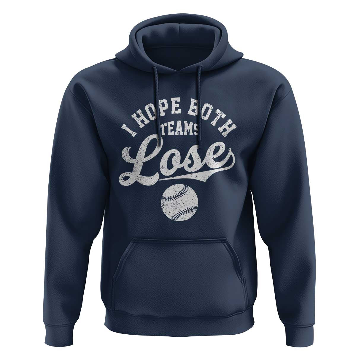 Baseball Meme Hoodie Retro I Just Hope Both Teams Lost Funny Sayings