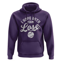 Baseball Meme Hoodie Retro I Just Hope Both Teams Lost Funny Sayings