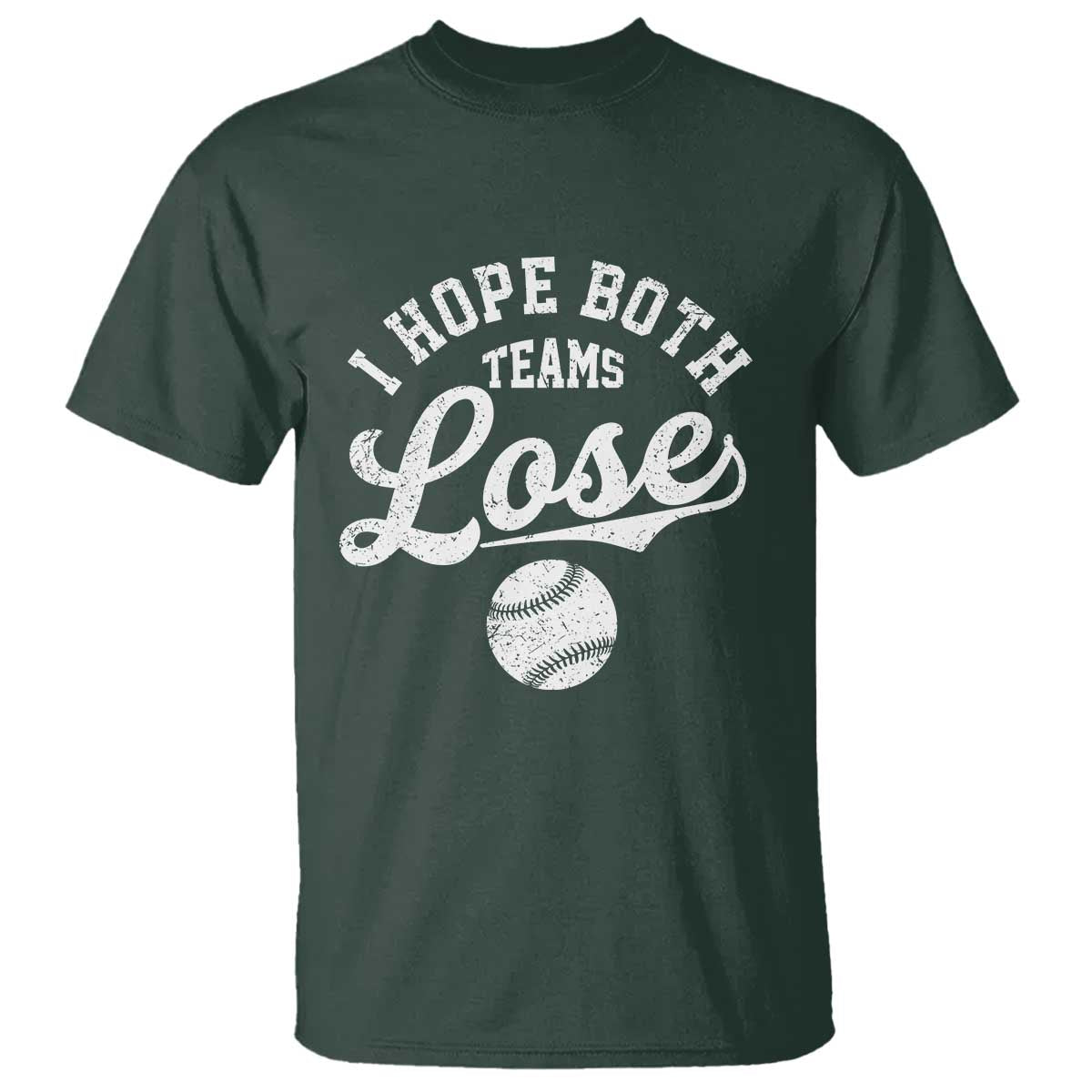Baseball Meme T Shirt Retro I Just Hope Both Teams Lost Funny Sayings