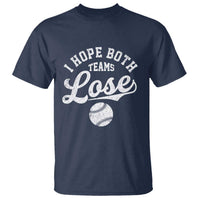 Baseball Meme T Shirt Retro I Just Hope Both Teams Lost Funny Sayings