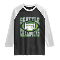 2026 Champion Seattle Raglan Shirt Football Lovers