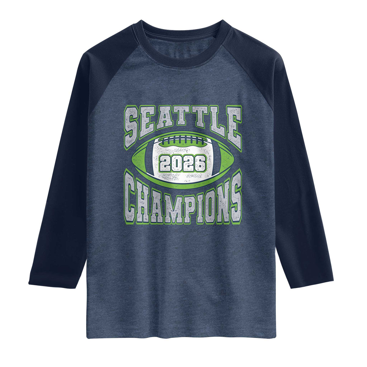 2026 Champion Seattle Raglan Shirt Football Lovers