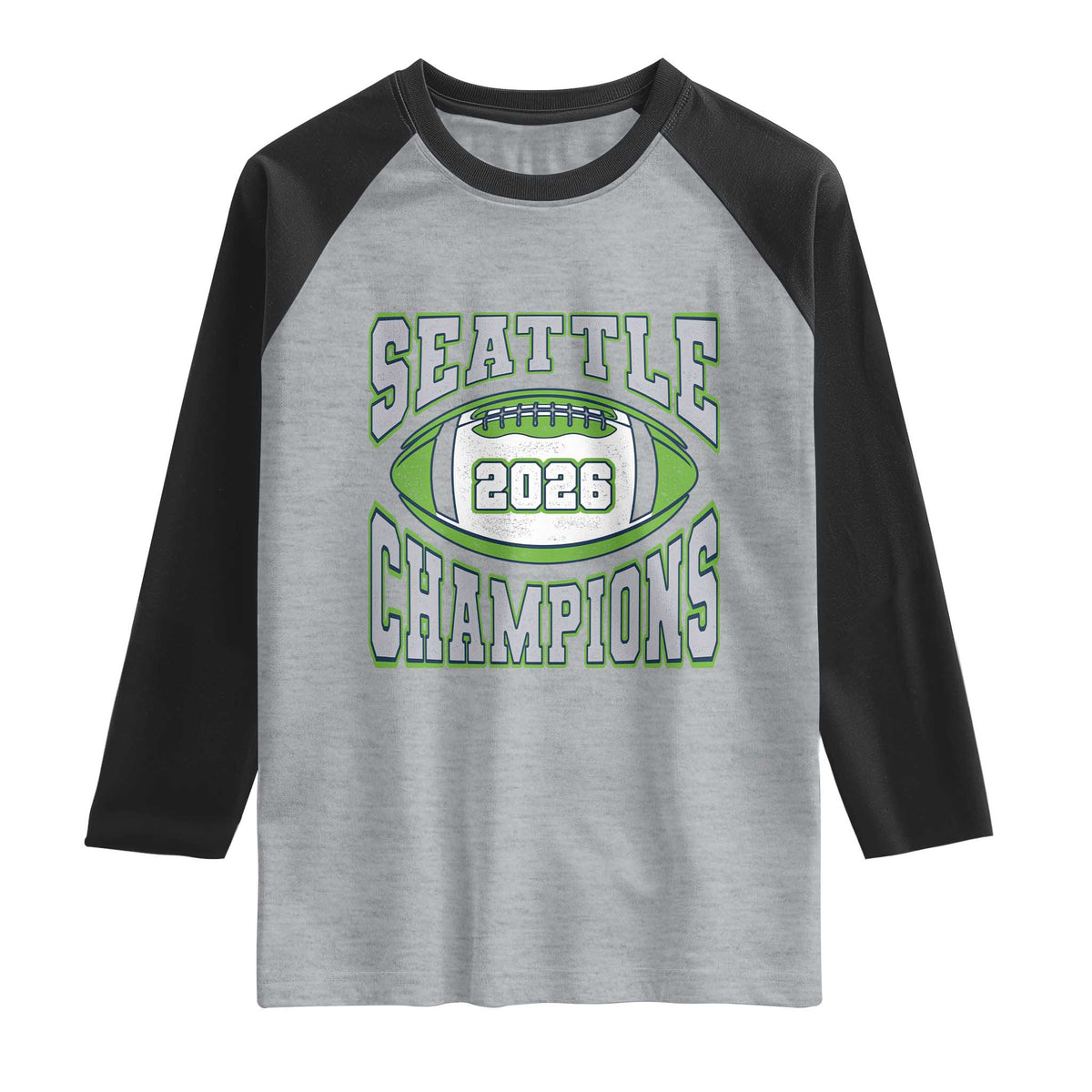 2026 Champion Seattle Raglan Shirt Football Lovers