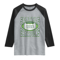 2026 Champion Seattle Raglan Shirt Football Lovers