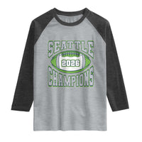 2026 Champion Seattle Raglan Shirt Football Lovers