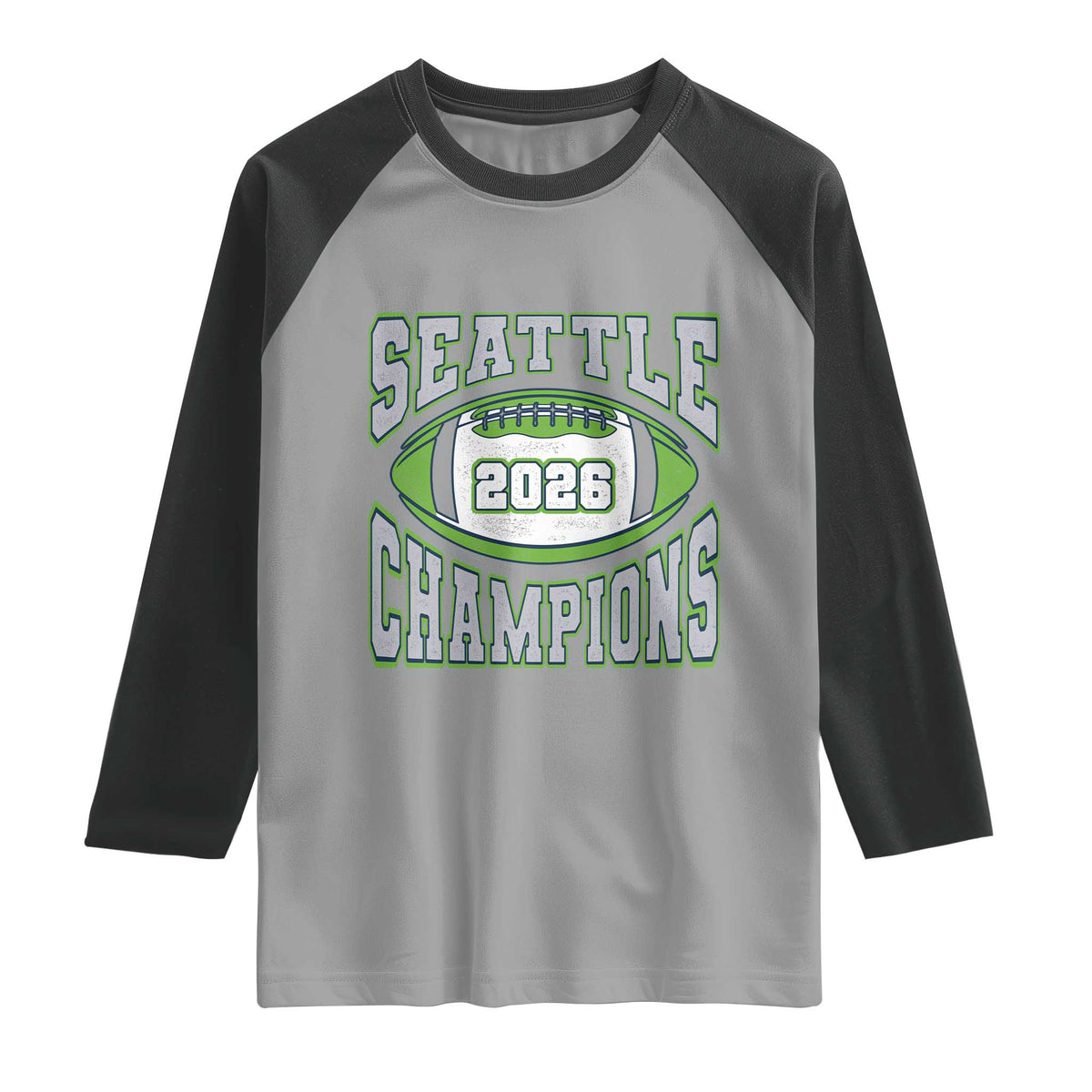 2026 Champion Seattle Raglan Shirt Football Lovers