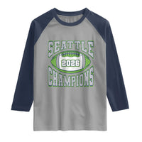 2026 Champion Seattle Raglan Shirt Football Lovers