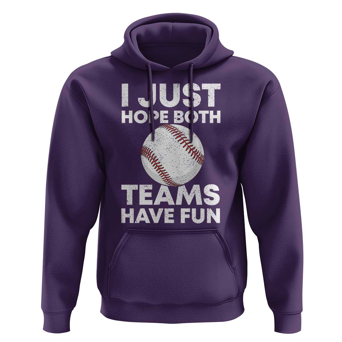 Funny Baseball Hoodie I Just Hope Both Teams Have Fun