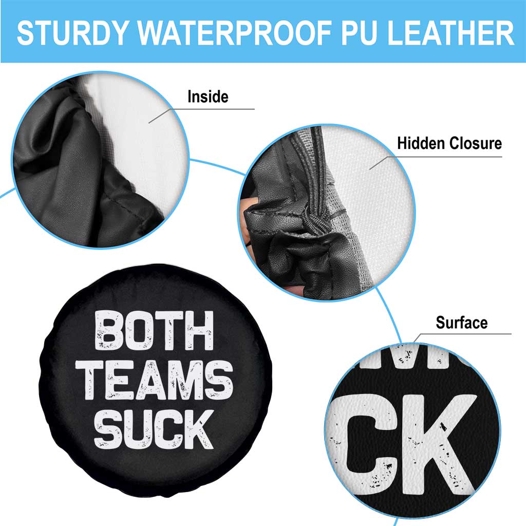Both Team Sucks Spare Tire Cover Funny Game Day Sports Meme