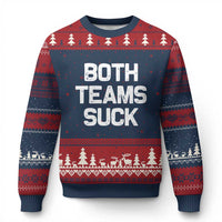 Both Team Sucks Ugly Christmas Sweater Funny Game Day Sports Meme