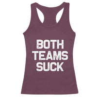 Both Team Sucks Racerback Tank Top Funny Game Day Sports Meme