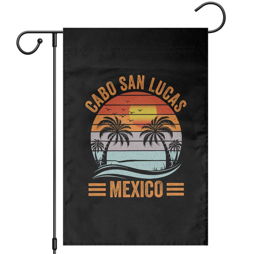 Cabo San Lucas Mexico Garden Flag Beach Summer Vacation Family Trip Retro 70s - Wonder Print Shop