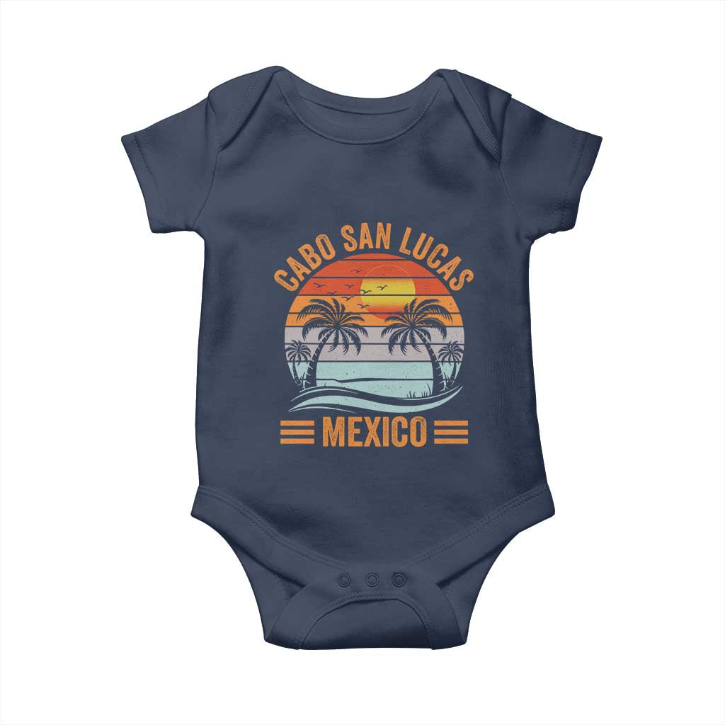 Cabo San Lucas Mexico Baby Onesie Beach Summer Vacation Family Trip Retro 70s - Wonder Print Shop