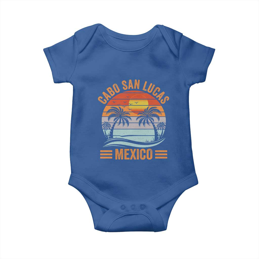 Cabo San Lucas Mexico Baby Onesie Beach Summer Vacation Family Trip Retro 70s - Wonder Print Shop
