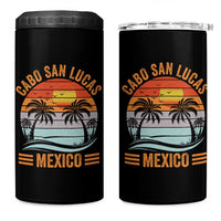Cabo San Lucas Mexico 4 in 1 Can Cooler Tumbler Beach Summer Vacation Family Trip Retro 70s - Wonder Print Shop