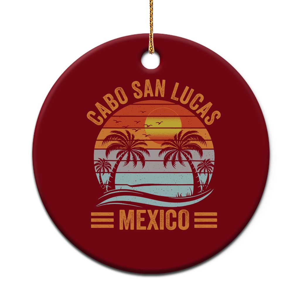 Cabo San Lucas Mexico Ceramic Ornament Beach Summer Vacation Family Trip Retro 70s - Wonder Print Shop