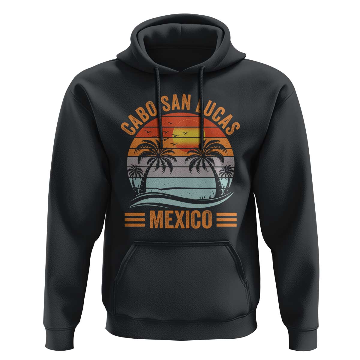 Cabo San Lucas Mexico Hoodie Beach Summer Vacation Family Trip Retro 70s - Wonder Print Shop