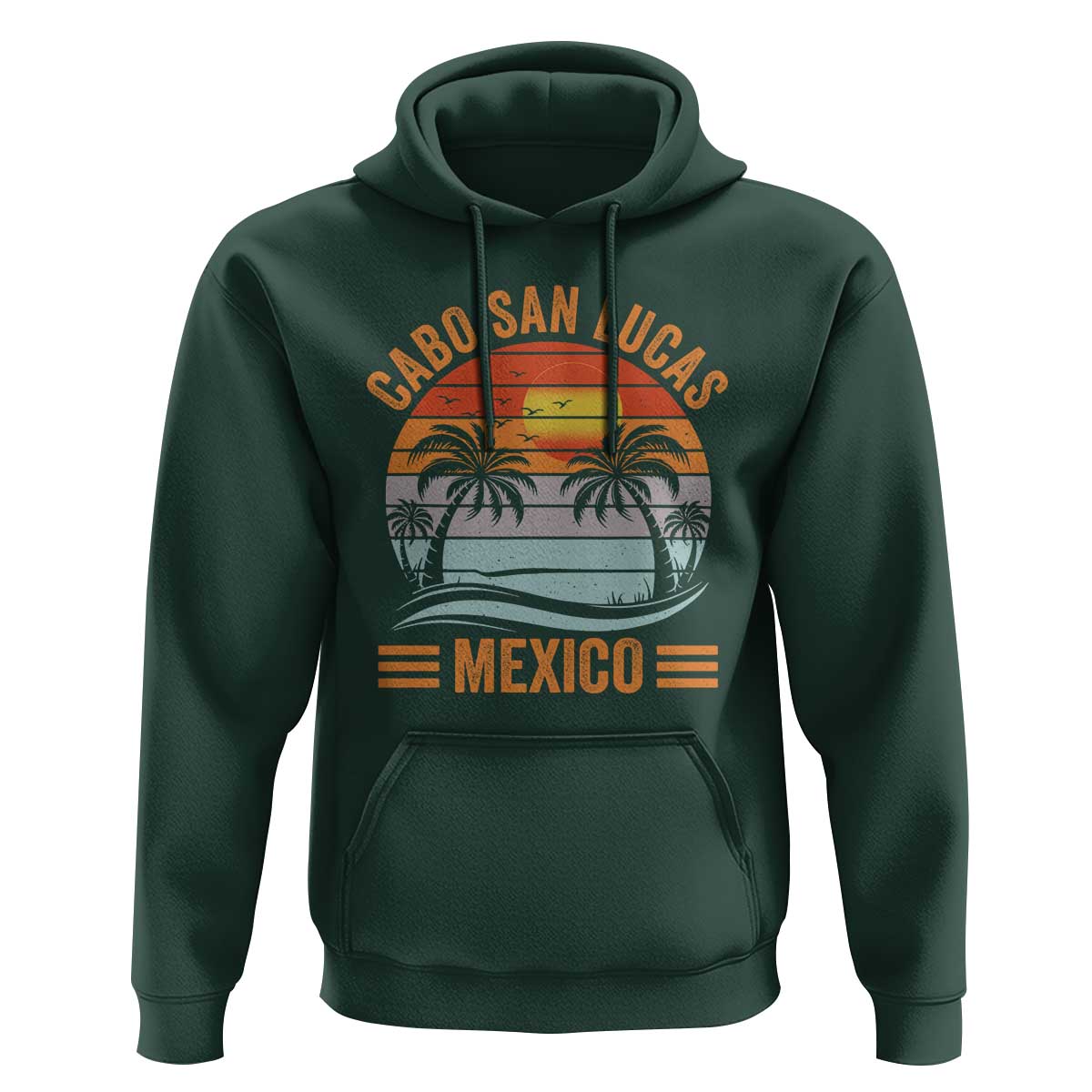 Cabo San Lucas Mexico Hoodie Beach Summer Vacation Family Trip Retro 70s - Wonder Print Shop