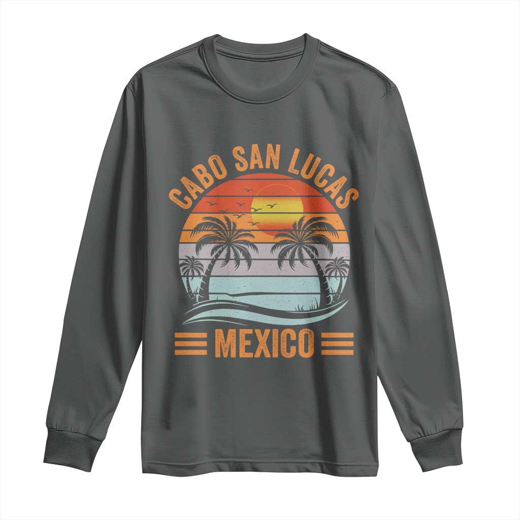 Cabo San Lucas Mexico Long Sleeve Shirt Beach Summer Vacation Family Trip Retro 70s - Wonder Print Shop