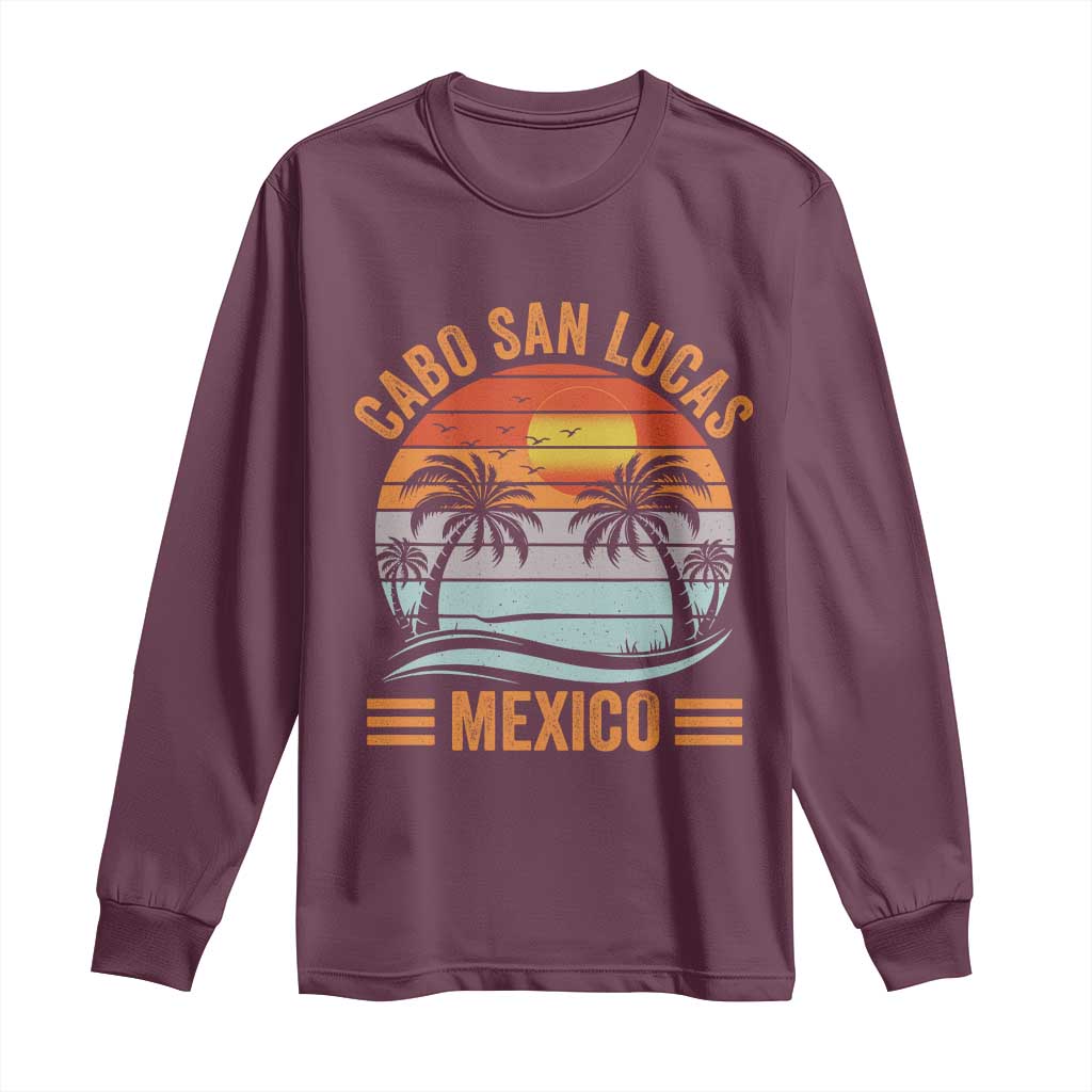 Cabo San Lucas Mexico Long Sleeve Shirt Beach Summer Vacation Family Trip Retro 70s - Wonder Print Shop