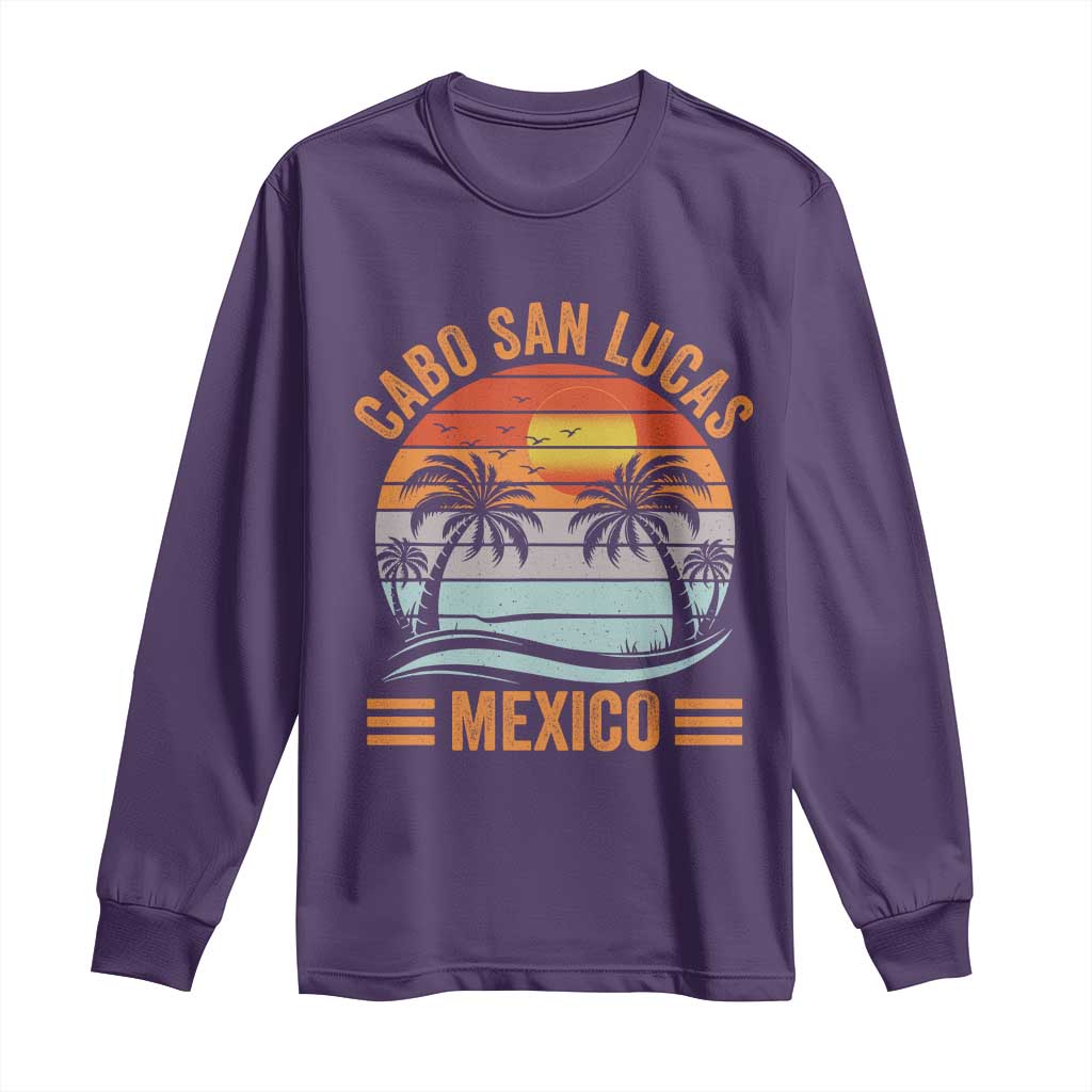 Cabo San Lucas Mexico Long Sleeve Shirt Beach Summer Vacation Family Trip Retro 70s - Wonder Print Shop