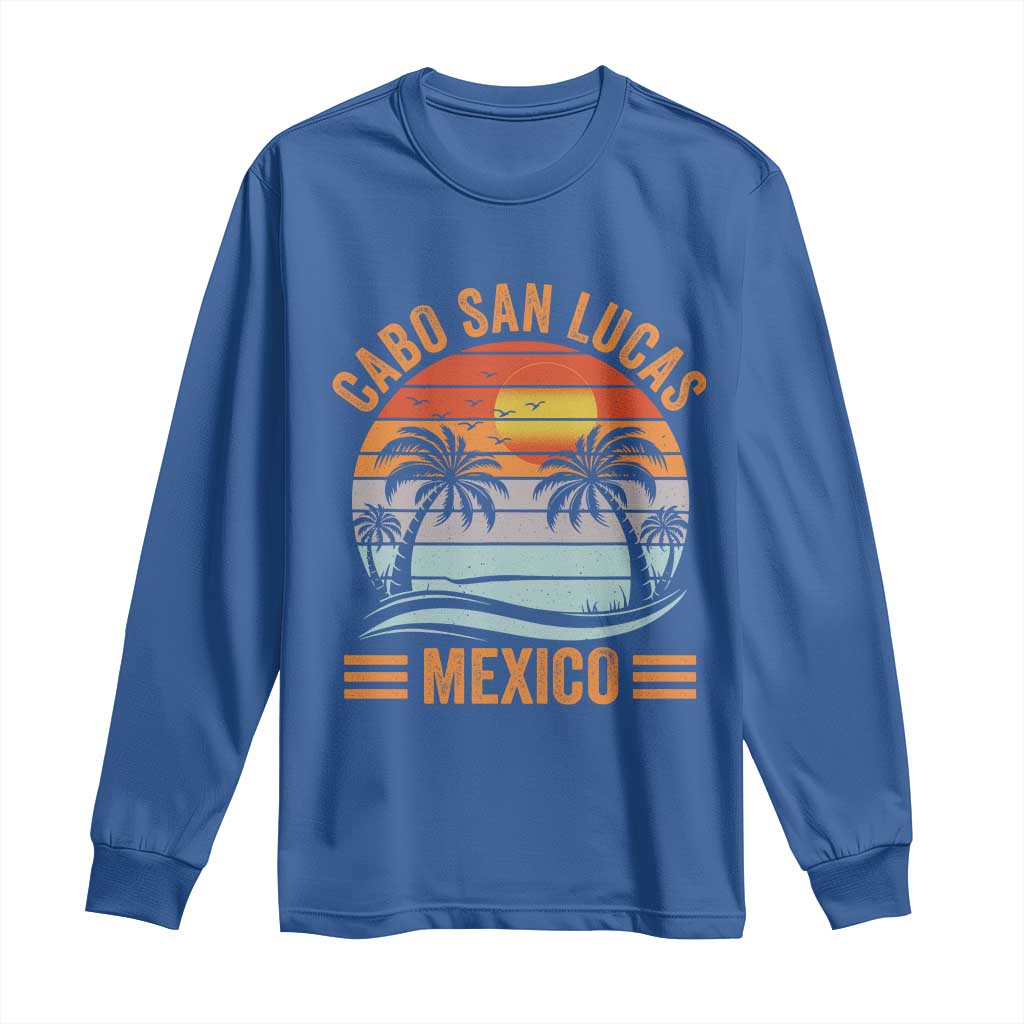 Cabo San Lucas Mexico Long Sleeve Shirt Beach Summer Vacation Family Trip Retro 70s - Wonder Print Shop
