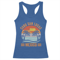 Cabo San Lucas Mexico Racerback Tank Top Beach Summer Vacation Family Trip Retro 70s - Wonder Print Shop