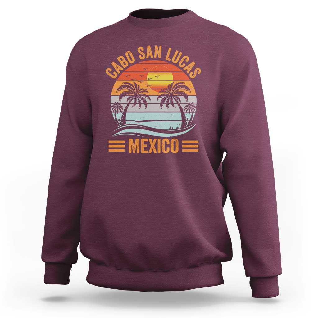 Cabo San Lucas Mexico Sweatshirt Beach Summer Vacation Family Trip Retro 70s - Wonder Print Shop
