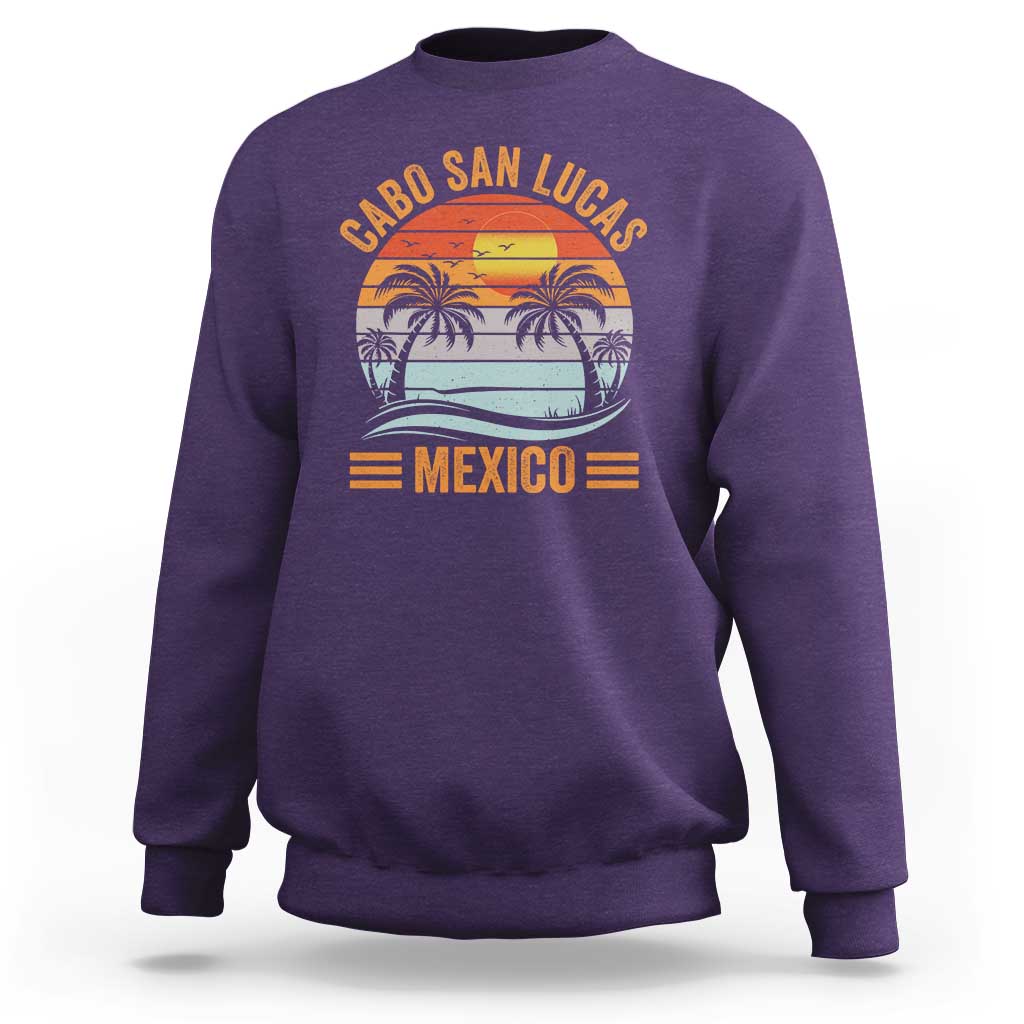 Cabo San Lucas Mexico Sweatshirt Beach Summer Vacation Family Trip Retro 70s - Wonder Print Shop
