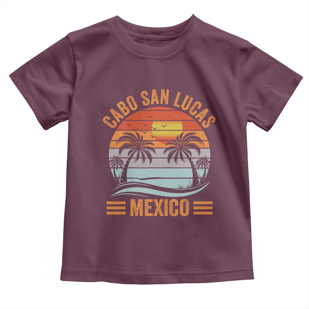 Cabo San Lucas Mexico Toddler T Shirt Beach Summer Vacation Family Trip Retro 70s - Wonder Print Shop