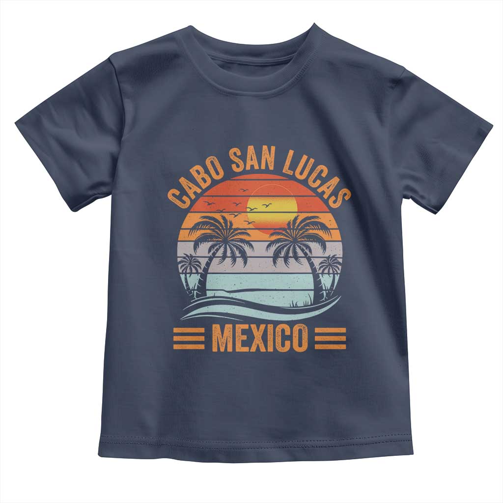 Cabo San Lucas Mexico Toddler T Shirt Beach Summer Vacation Family Trip Retro 70s - Wonder Print Shop