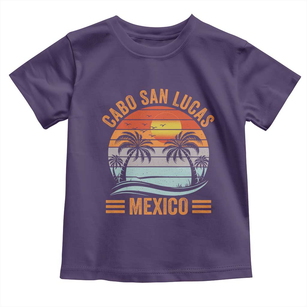 Cabo San Lucas Mexico Toddler T Shirt Beach Summer Vacation Family Trip Retro 70s - Wonder Print Shop
