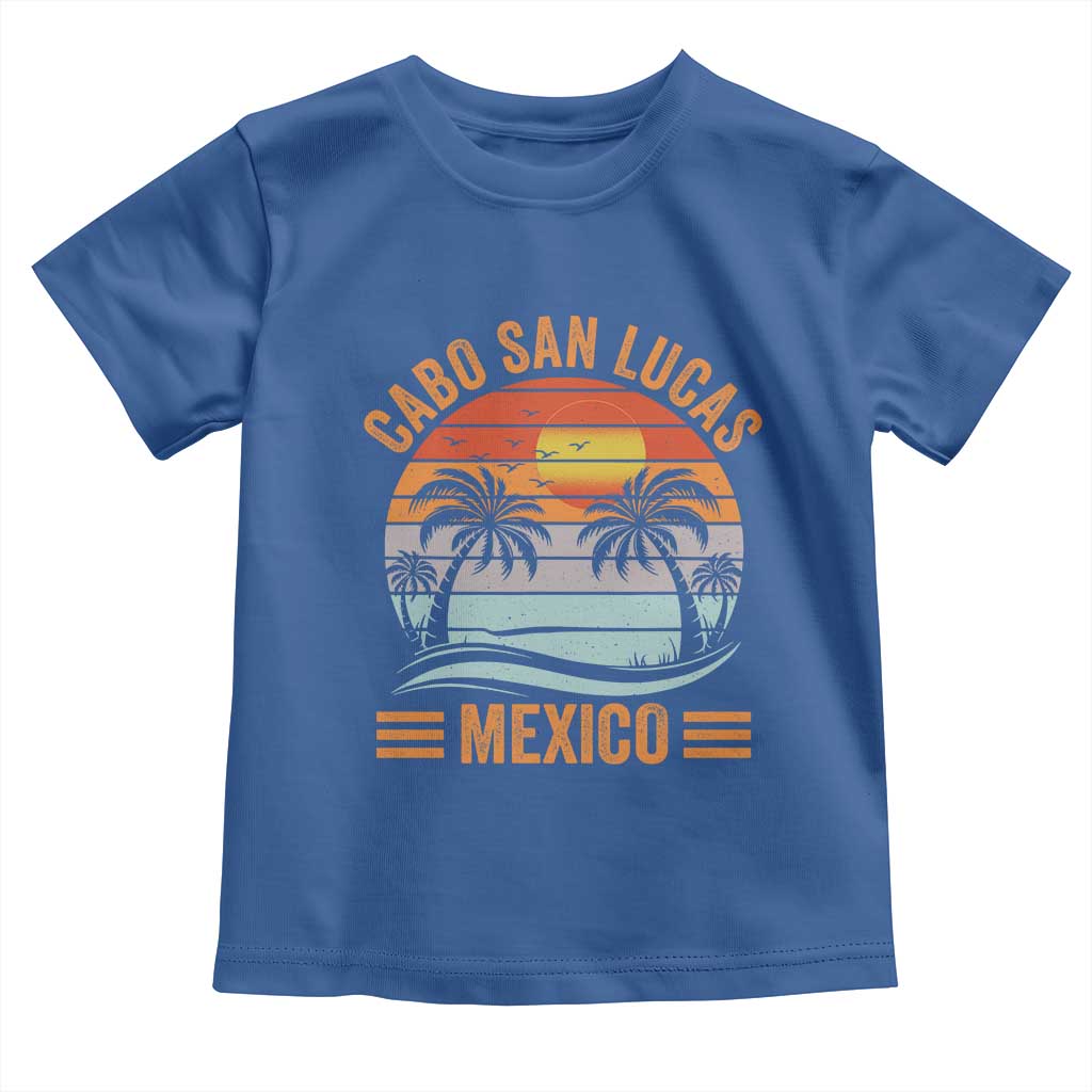 Cabo San Lucas Mexico Toddler T Shirt Beach Summer Vacation Family Trip Retro 70s - Wonder Print Shop
