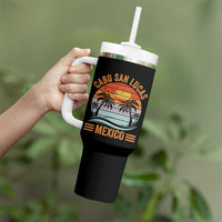 Cabo San Lucas Mexico Tumbler With Handle Beach Summer Vacation Family Trip Retro 70s - Wonder Print Shop