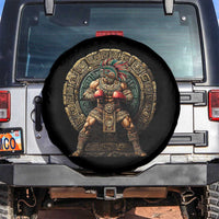 Boxing Mexico Spare Tire Cover Aztec Warrior Mexican Dad Gifts