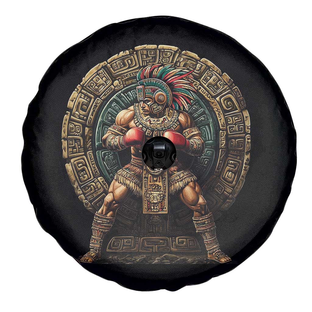 Boxing Mexico Spare Tire Cover Aztec Warrior Mexican Dad Gifts