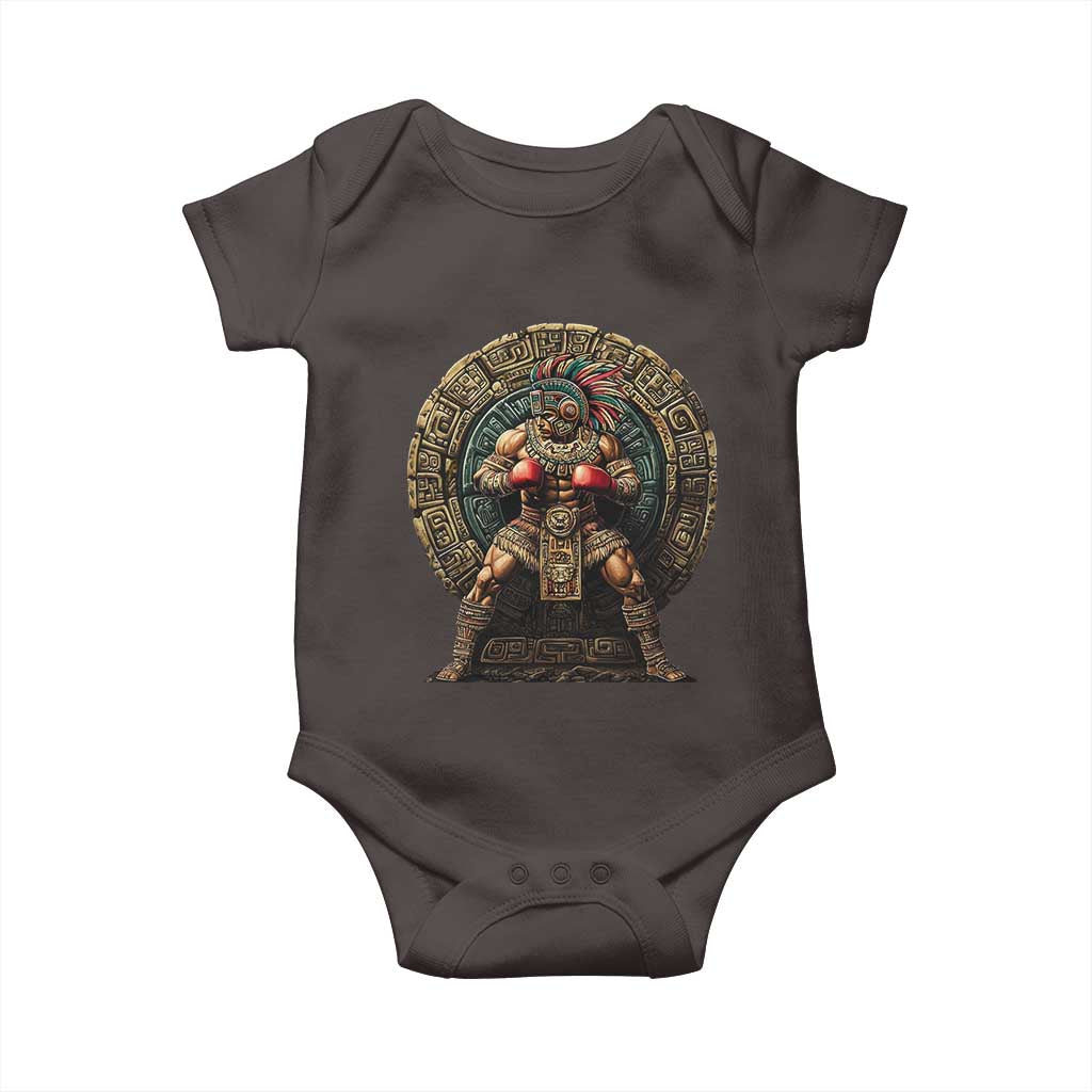 Boxing Mexico Baby Onesie Aztec Warrior Mexican Dad Gifts
