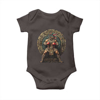 Boxing Mexico Baby Onesie Aztec Warrior Mexican Dad Gifts