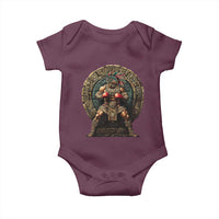 Boxing Mexico Baby Onesie Aztec Warrior Mexican Dad Gifts