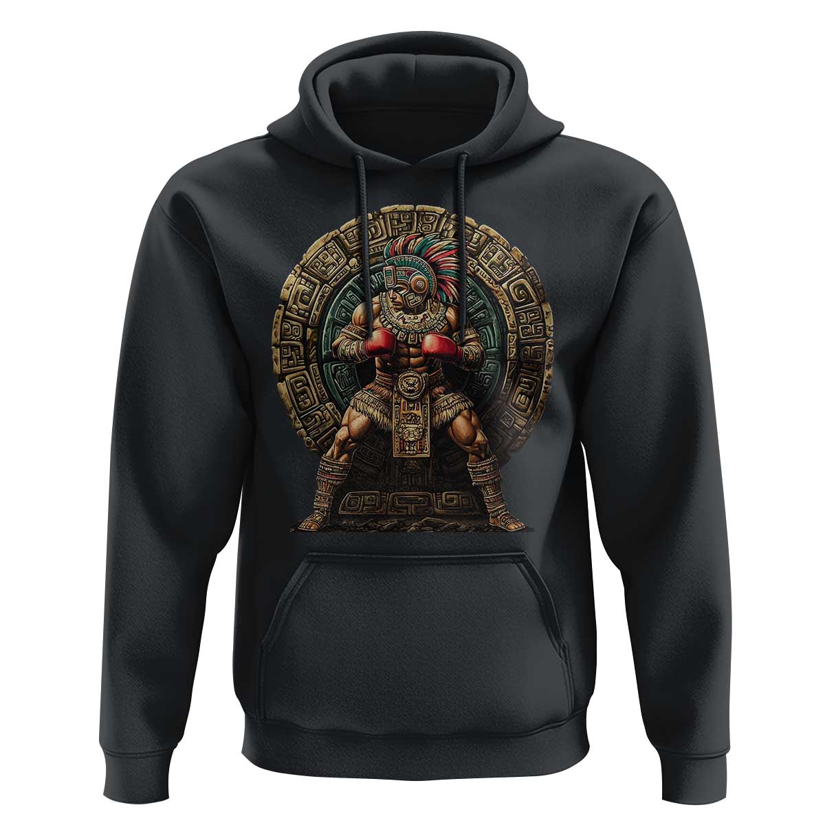 Boxing Mexico Hoodie Aztec Warrior Mexican Dad Gifts