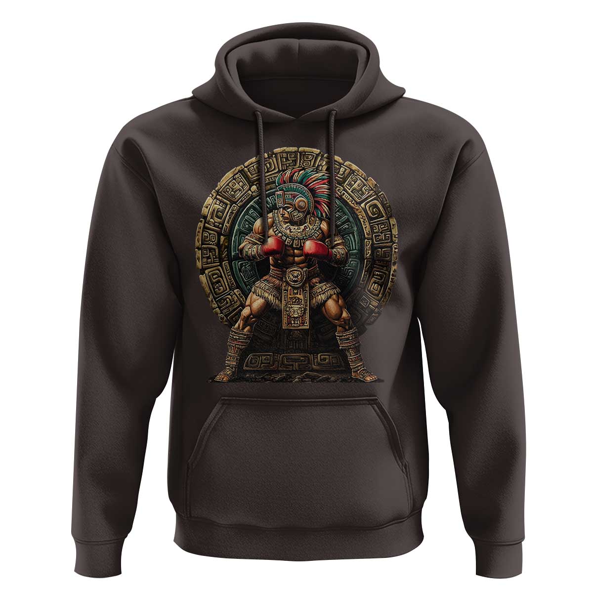 Boxing Mexico Hoodie Aztec Warrior Mexican Dad Gifts
