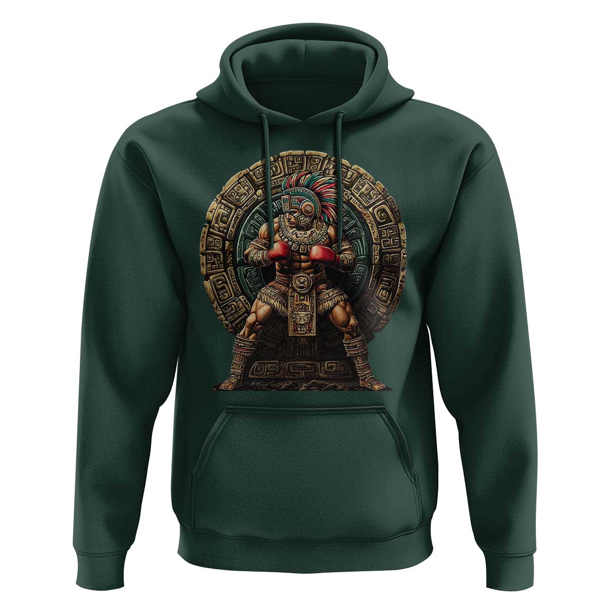 Boxing Mexico Hoodie Aztec Warrior Mexican Dad Gifts