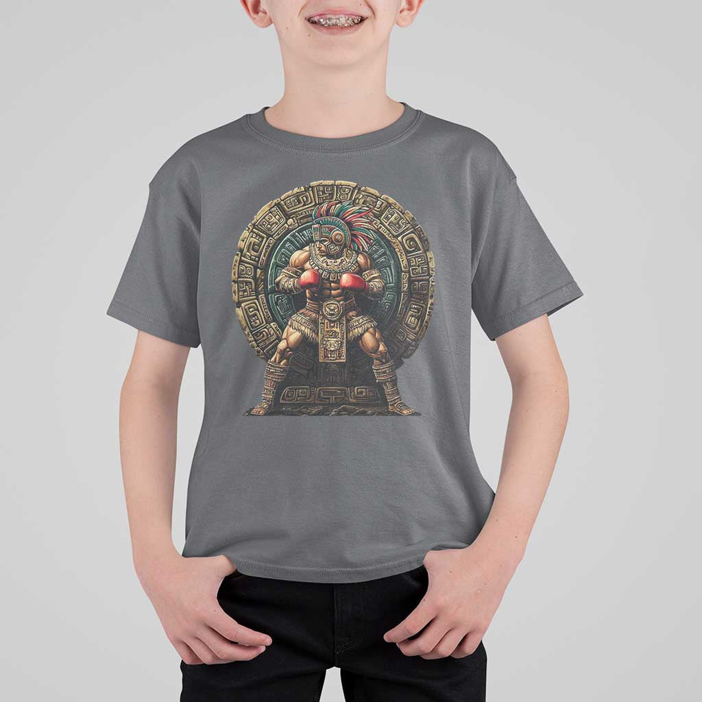 Boxing Mexico T Shirt For Kid Aztec Warrior Mexican Dad Gifts