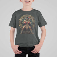 Boxing Mexico T Shirt For Kid Aztec Warrior Mexican Dad Gifts