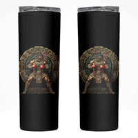 Boxing Mexico Skinny Tumbler Aztec Warrior Mexican Dad Gifts