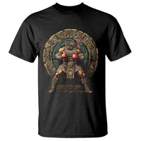 Boxing Mexico T Shirt Aztec Warrior Mexican Dad Gifts