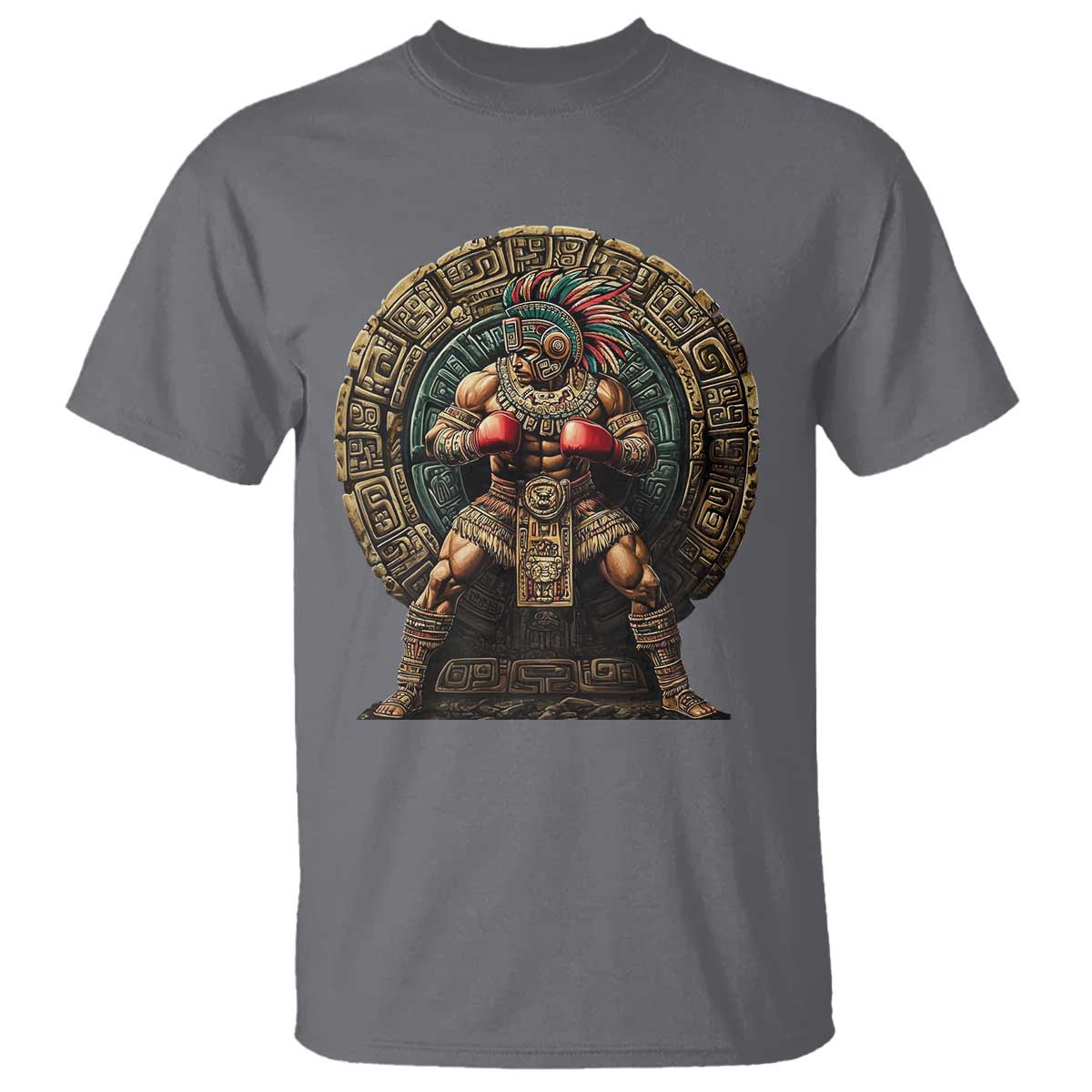 Boxing Mexico T Shirt Aztec Warrior Mexican Dad Gifts