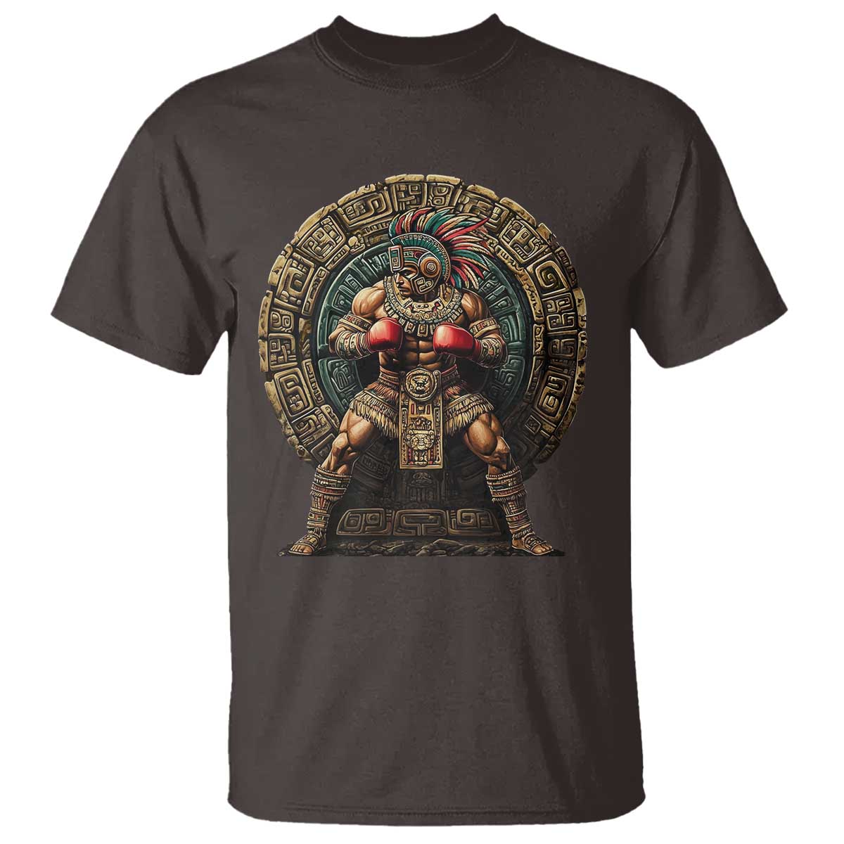 Boxing Mexico T Shirt Aztec Warrior Mexican Dad Gifts