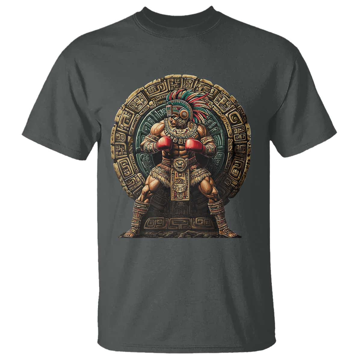 Boxing Mexico T Shirt Aztec Warrior Mexican Dad Gifts