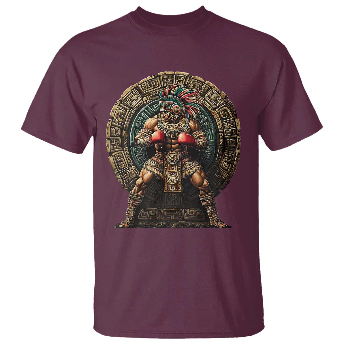 Boxing Mexico T Shirt Aztec Warrior Mexican Dad Gifts